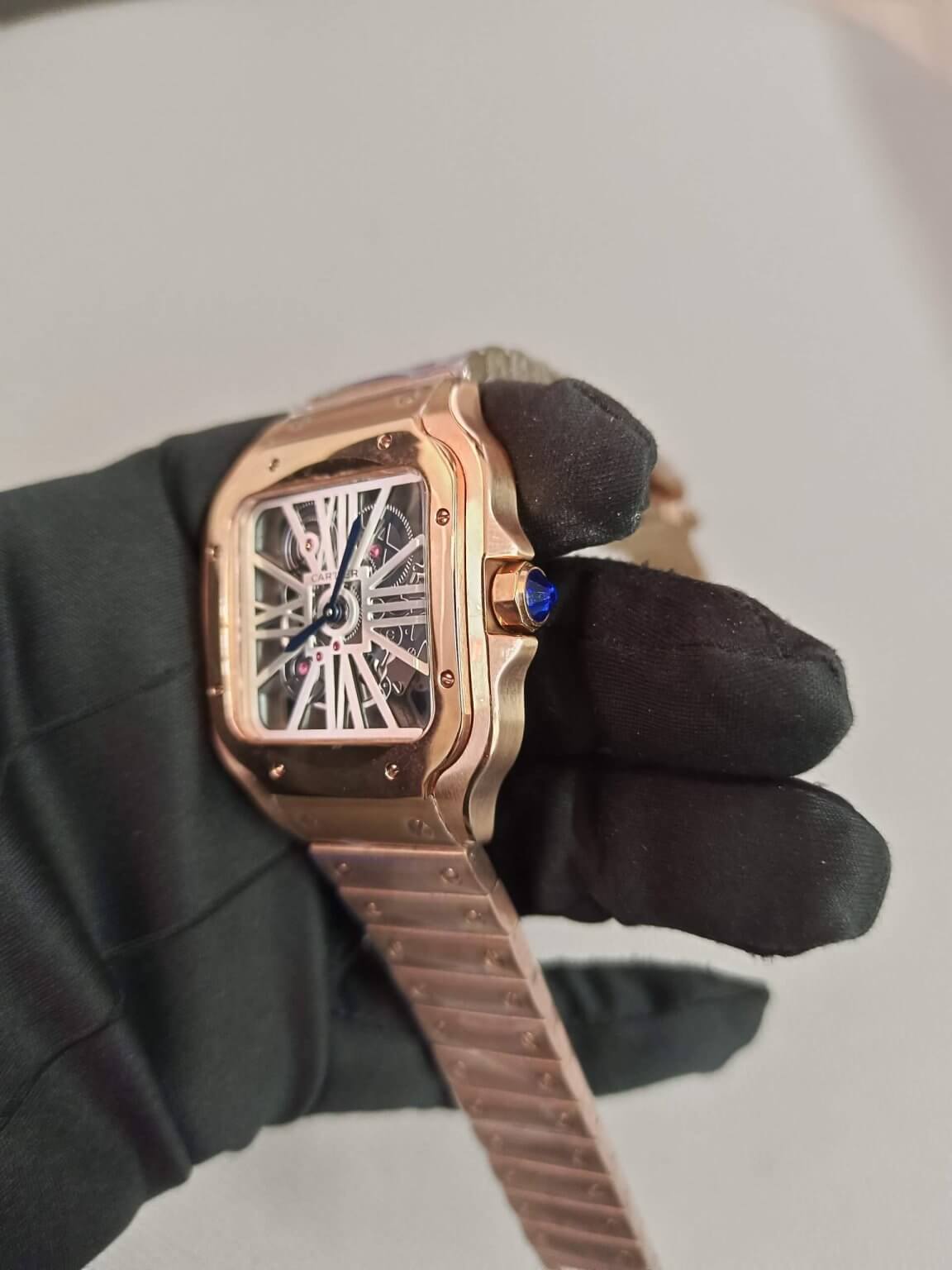 Cartier Skeleton Watch Rose Gold White Dial 40MM Stainless Steel