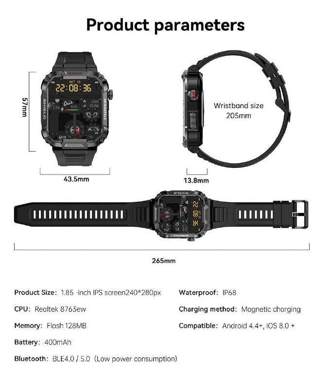 Black MK66 SMARTWATCH