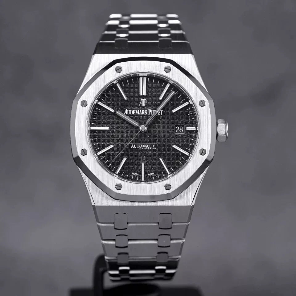 Audemars Piguet Royal Oak Black Dial Stainless Steel Watch