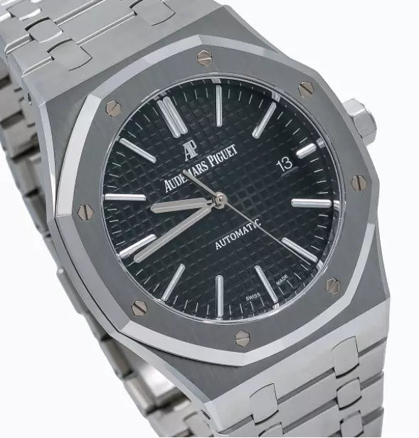 Audemars Piguet Royal Oak Black Dial Stainless Steel Watch